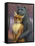 Fox and Bear Couple-W Johnson James-Framed Stretched Canvas