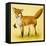 Fox and Butterfly-null-Framed Stretched Canvas