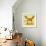 Fox and Butterfly-null-Framed Giclee Print displayed on a wall