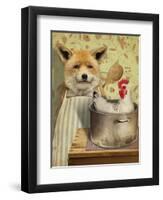 Fox and Chicken-J Hovenstine Studios-Framed Giclee Print