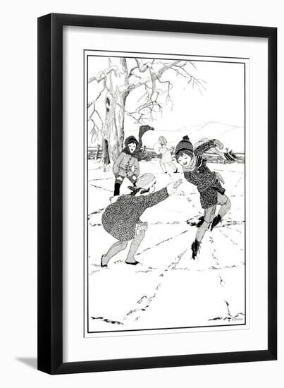 Fox and Geese - Child Life-Vera Stone-Framed Giclee Print
