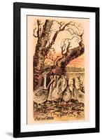 Fox and Geese-null-Framed Art Print