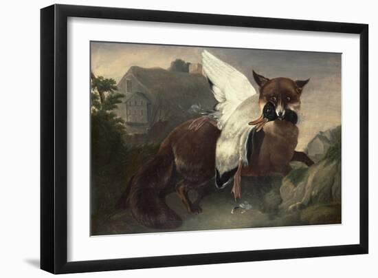 Fox and Goose, C.1835-John James Audubon-Framed Giclee Print