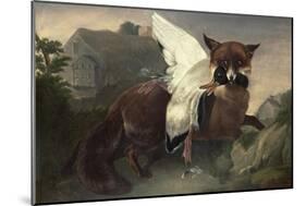 Fox and Goose, C.1835-John James Audubon-Mounted Giclee Print