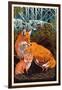 Fox and Kit-Lantern Press-Framed Art Print