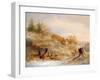 Fox and Pheasants in Winter-null-Framed Giclee Print