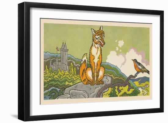 Fox And Robin-Hauman-Framed Art Print