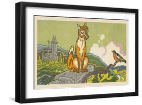 Fox And Robin-Hauman-Framed Art Print