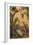 Fox and Rooster in Tree, 1919-Milo Winter-Framed Giclee Print