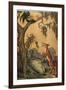 Fox and Rooster in Tree, 1919-Milo Winter-Framed Giclee Print