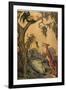 Fox and Rooster in Tree, 1919-Milo Winter-Framed Giclee Print