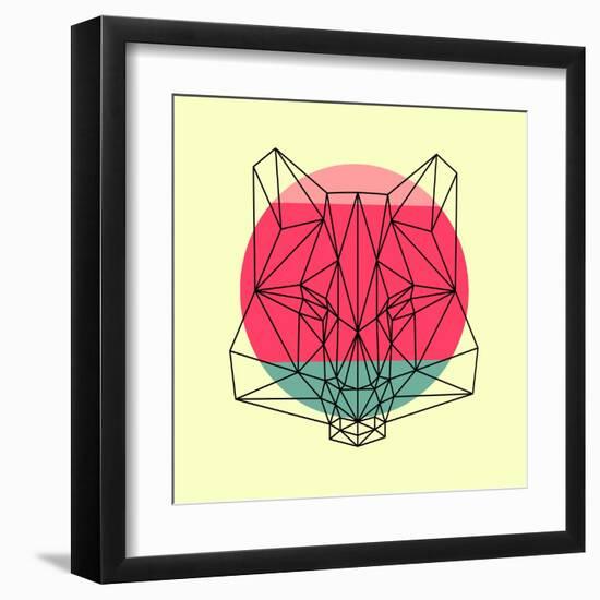 Fox and Sunset-Lisa Kroll-Framed Art Print