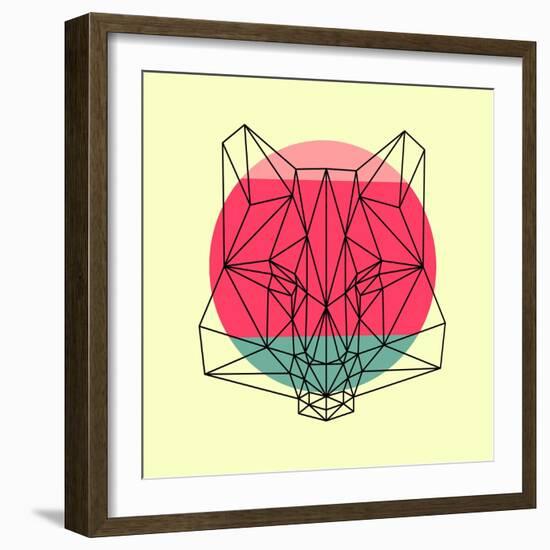 Fox and Sunset-Lisa Kroll-Framed Art Print