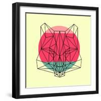 Fox and Sunset-Lisa Kroll-Framed Art Print