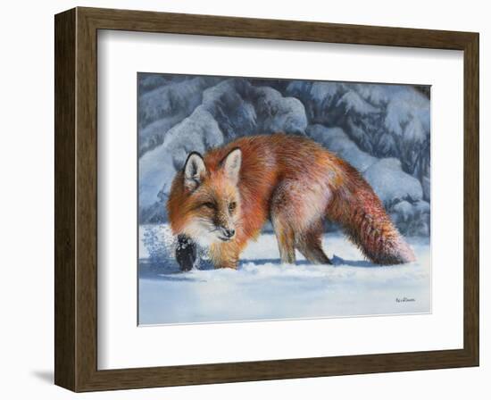 Fox at the Pines-Kevin Daniel-Framed Art Print