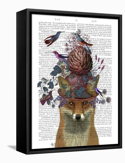 Fox Birdkeeper with Artichoke-null-Framed Stretched Canvas