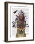 Fox Birdkeeper with Artichoke-null-Framed Art Print