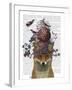 Fox Birdkeeper with Artichoke-null-Framed Art Print