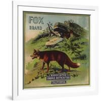 Fox Brand - California - Citrus Crate Label-Lantern Press-Framed Art Print