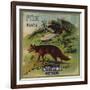 Fox Brand - California - Citrus Crate Label-Lantern Press-Framed Art Print