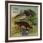 Fox Brand - California - Citrus Crate Label-Lantern Press-Framed Art Print