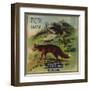 Fox Brand - California - Citrus Crate Label-Lantern Press-Framed Art Print