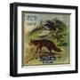 Fox Brand - California - Citrus Crate Label-Lantern Press-Framed Art Print