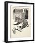 Fox Chasing, from A Hundred Anecdotes of Animals, Pub. 1924 (Engraving)-Percy James Billinghurst-Framed Giclee Print