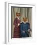 Fox Couple Edwardians-Fab Funky-Framed Art Print