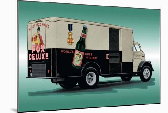 Fox Deluxe Beer Truck-null-Mounted Art Print