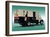 Fox Deluxe Beer Truck-null-Framed Art Print