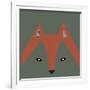 Fox Face-null-Framed Giclee Print