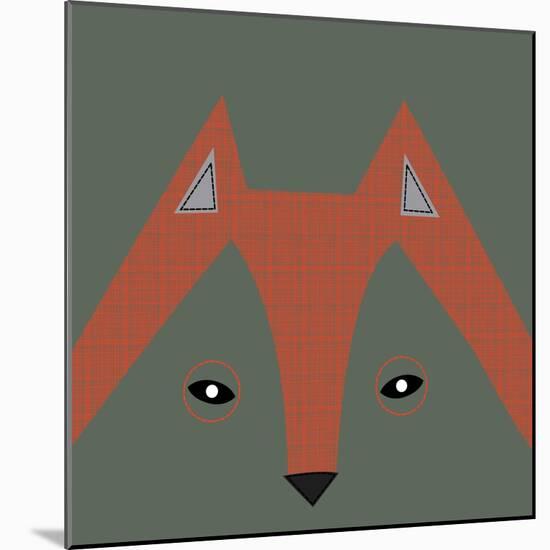 Fox Face-null-Mounted Giclee Print
