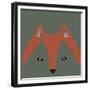 Fox Face-null-Framed Giclee Print