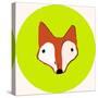 Fox Face-Sarah Thompson-Engels-Stretched Canvas