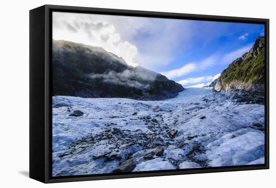 Fox Glacier, Westland Tai Poutini National Park, South Island, New Zealand, Pacific-Michael Runkel-Framed Stretched Canvas