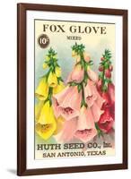 Fox Glove Seed Packet-null-Framed Art Print