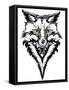 Fox Head Tattoo-worksart-Framed Stretched Canvas