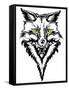 Fox Head Tattoo-worksart-Framed Stretched Canvas