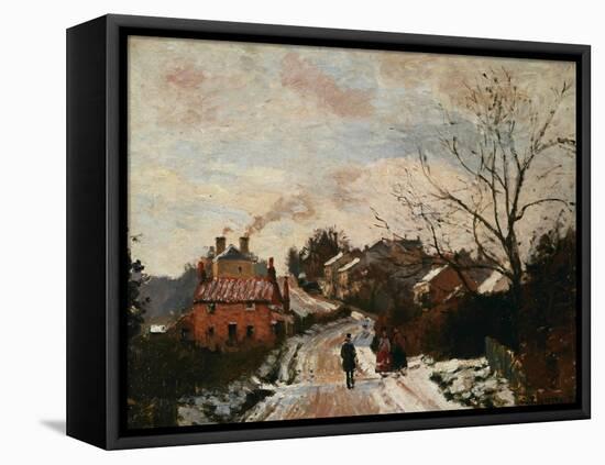 Fox Hill, Upper Norwoor, London-Camille Pissarro-Framed Stretched Canvas