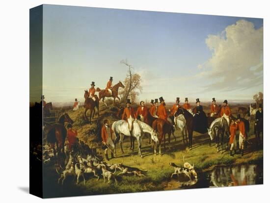 Fox Hunt, 1850-Filippo Palizzi-Stretched Canvas