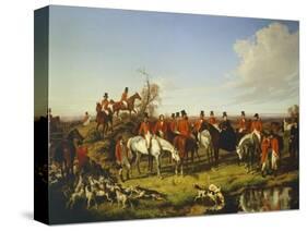 Fox Hunt, 1850-Filippo Palizzi-Stretched Canvas