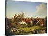 Fox Hunt, 1850-Filippo Palizzi-Stretched Canvas