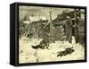 Fox Hunt Austria 1891-null-Framed Stretched Canvas