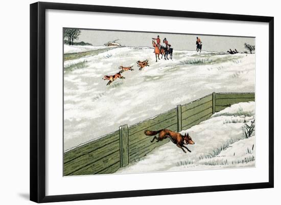 Fox Hunt C1910-Chris Hellier-Framed Photographic Print