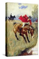 Fox Hunt-Halt!-Edmund Charles Tarbell-Stretched Canvas