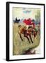 Fox Hunt-Halt!-Edmund Charles Tarbell-Framed Art Print