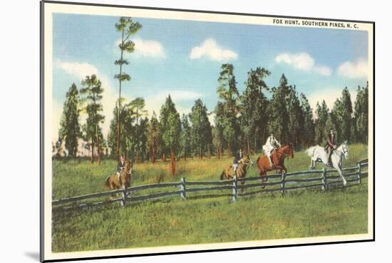 Fox Hunt, Southern Pines, North Carolina-null-Mounted Art Print