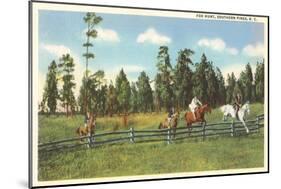 Fox Hunt, Southern Pines, North Carolina-null-Mounted Art Print