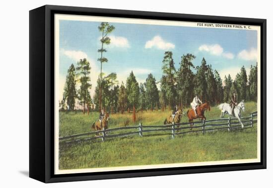 Fox Hunt, Southern Pines, North Carolina-null-Framed Stretched Canvas